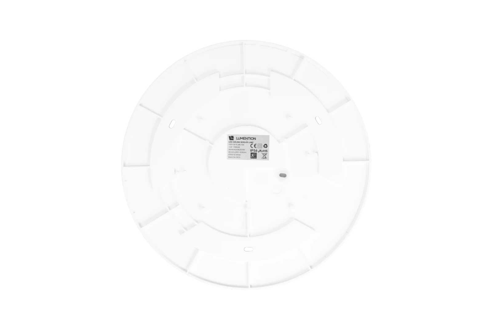LED Wand- en Plafondarmatuur, 15W, 3CCT, IP54, Microwave Sensor, Wit