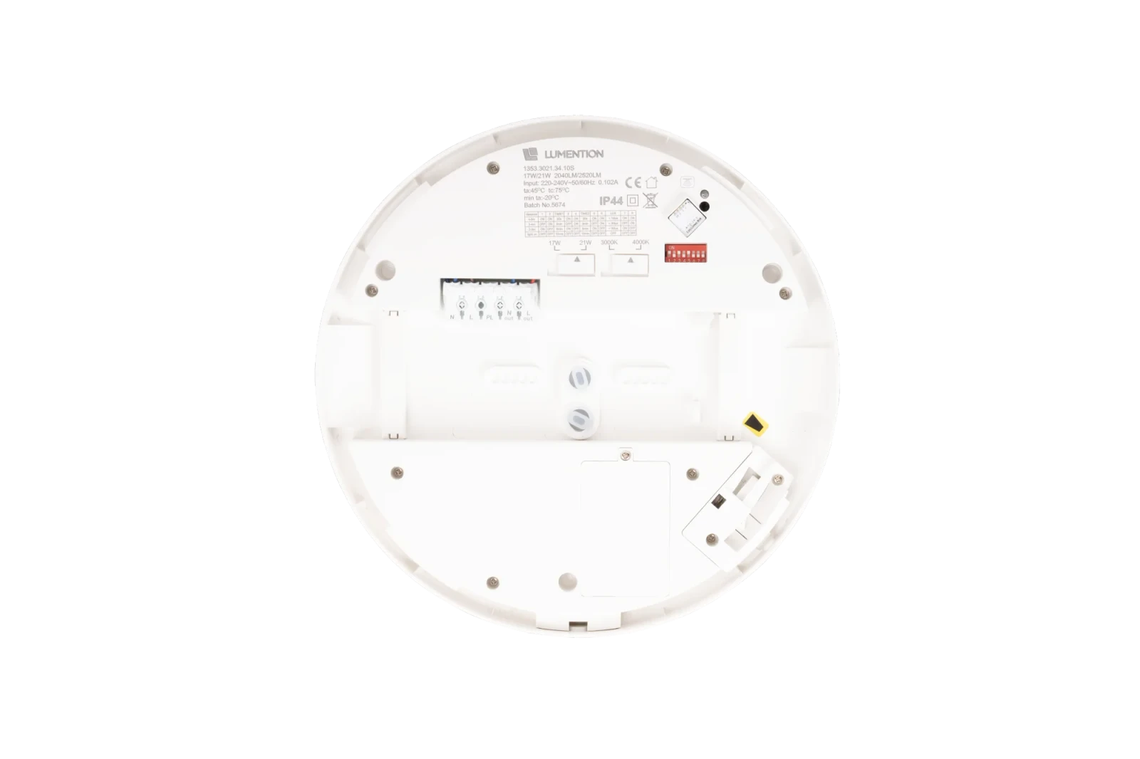 LED Wand- en Plafondarmatuur, 17–21W Instelbaar, 3000K/4000K, IP44