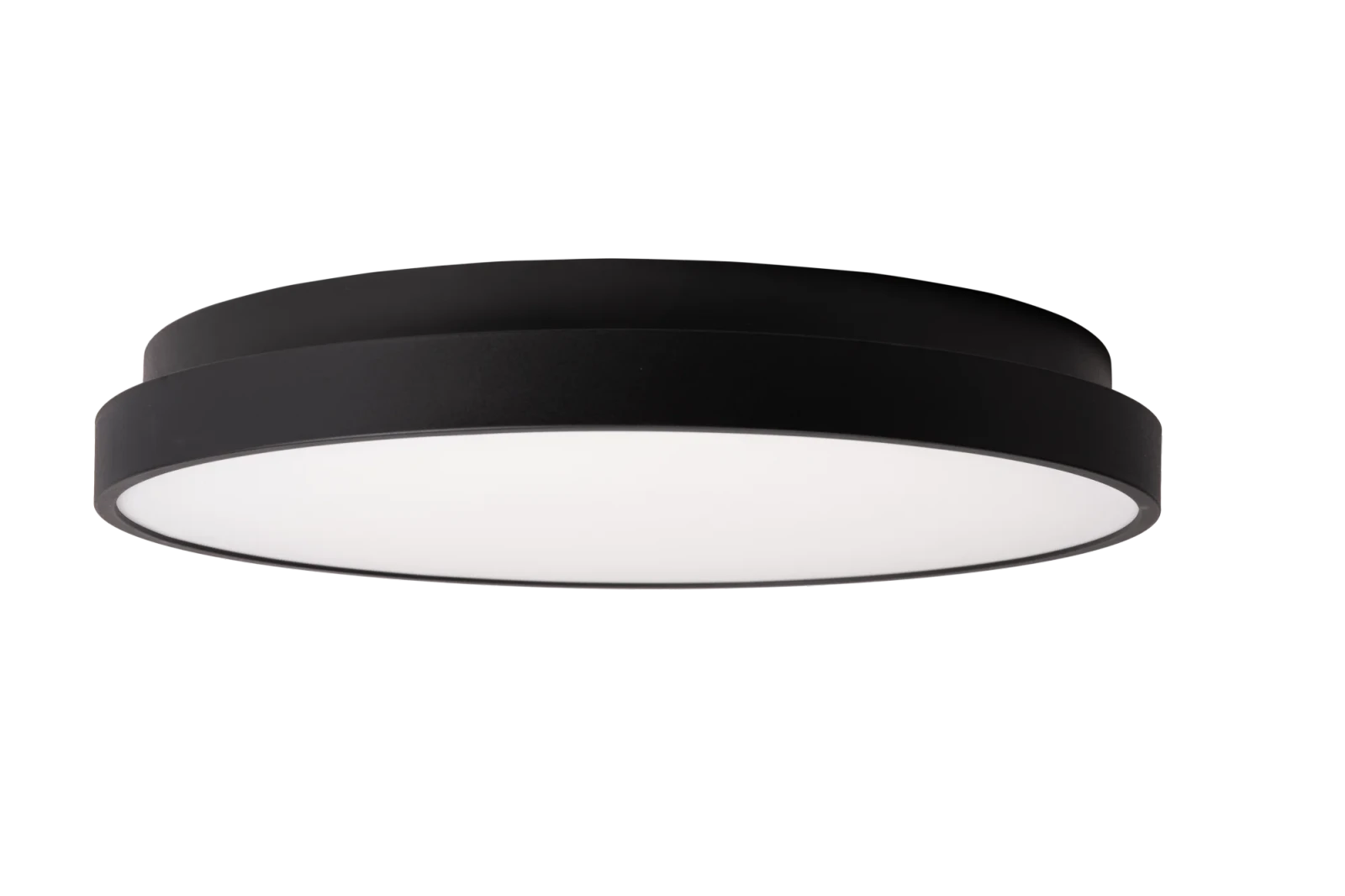 LED Wand- en Plafondarmatuur, 21–30W Instelbaar, Dimbaar, Noodunit, 3000K/4000K, IP44, Zwart