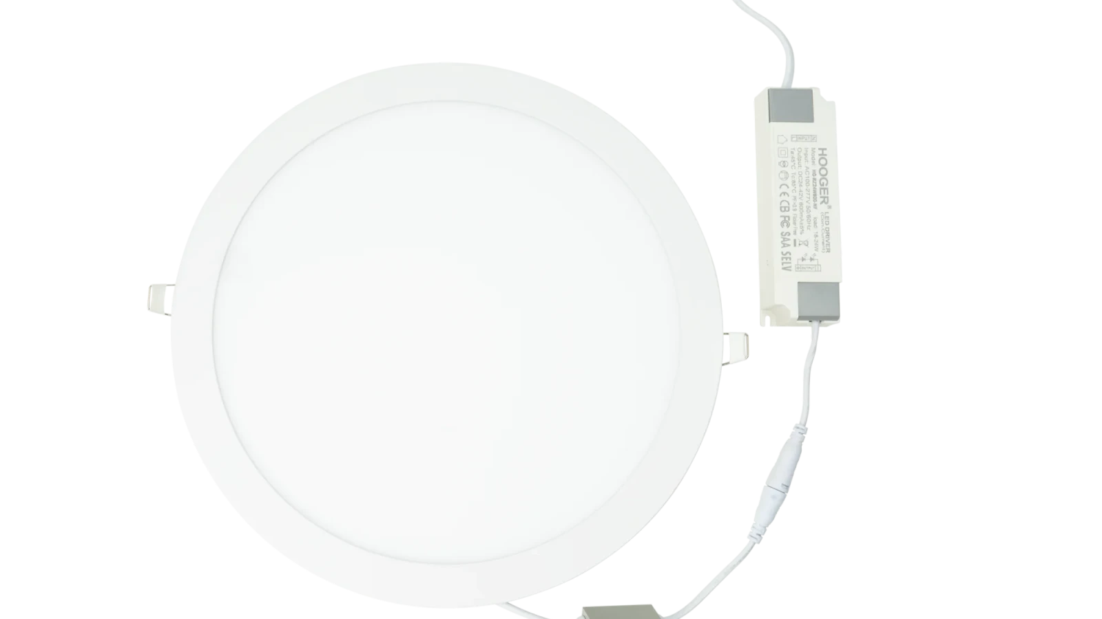 LED Slim Paneel, 24W, 3CCT, Rond, IP20, Wit