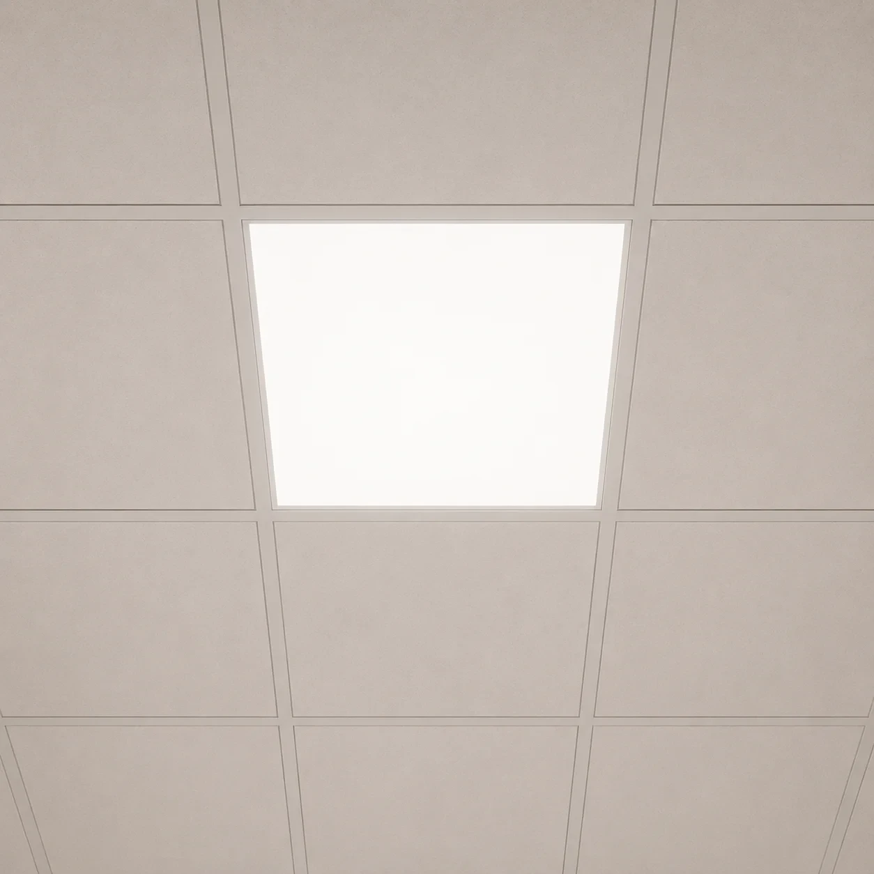 LED Backlight Paneel, 36W, 60x60cm, Incl. EU Snoer