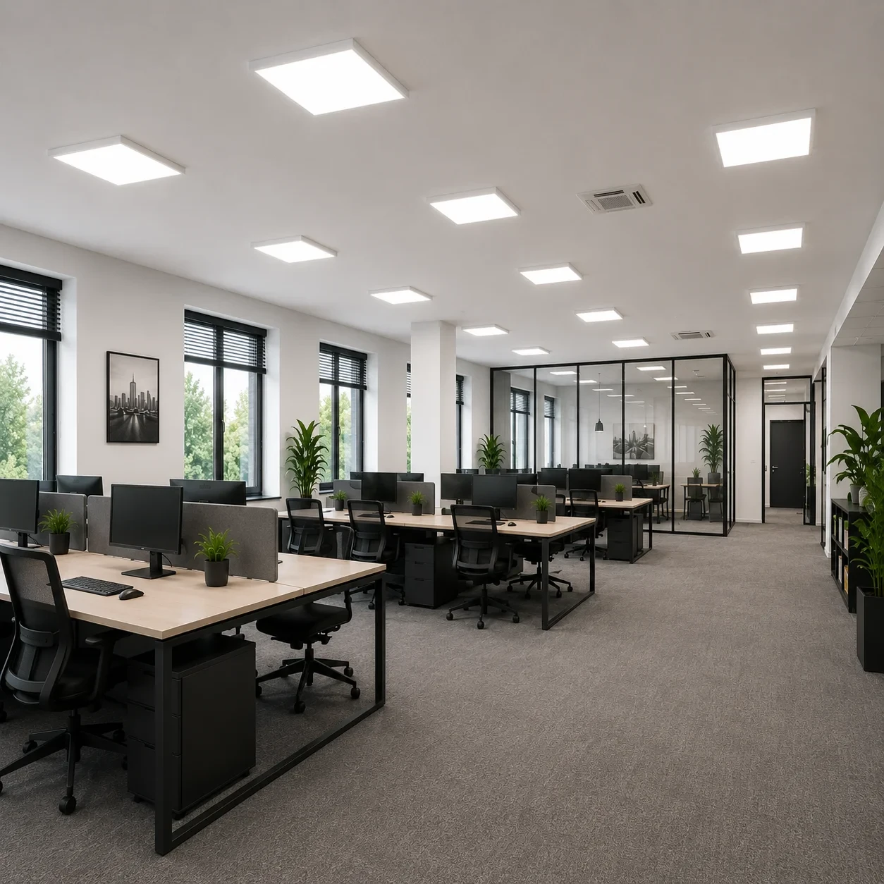 Opbouw Clickframe, 60x60cm, voor Back-Lit LED Paneel