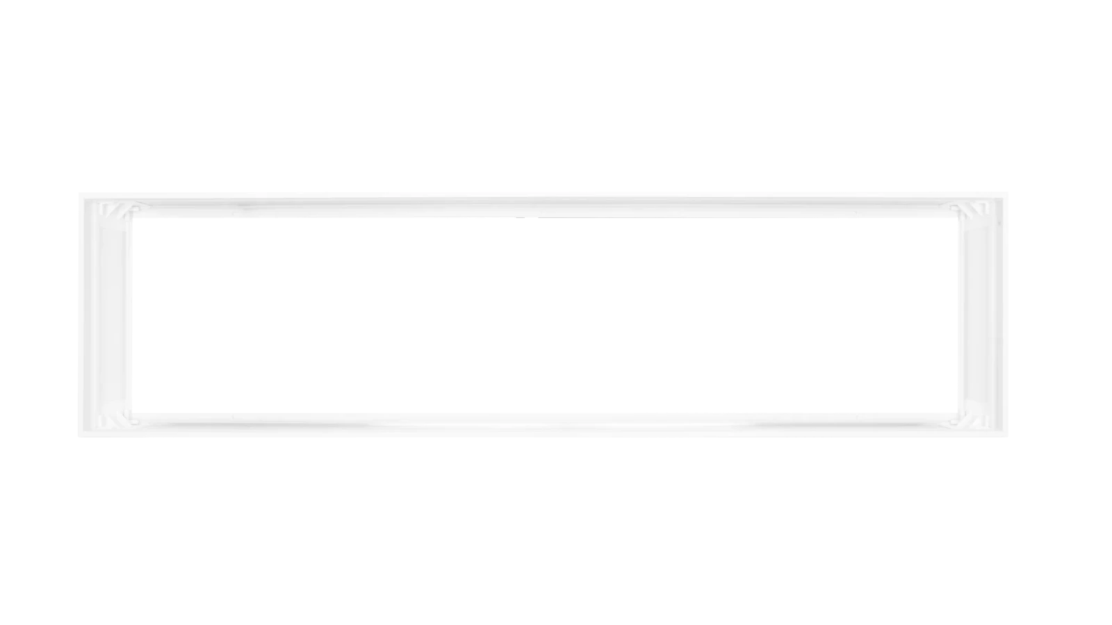 Opbouw Clickframe, Voor Back-Lit LED Paneel, 30x120cm, Wit