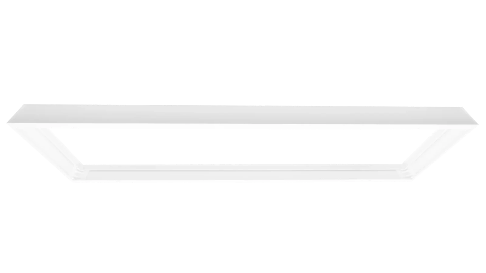 Opbouw Clickframe, Voor Back-Lit LED Paneel, 30x120cm, Wit