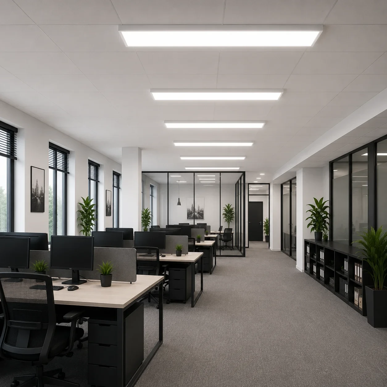 Opbouw Clickframe, Voor Back-Lit LED Paneel, 30x120cm, Wit