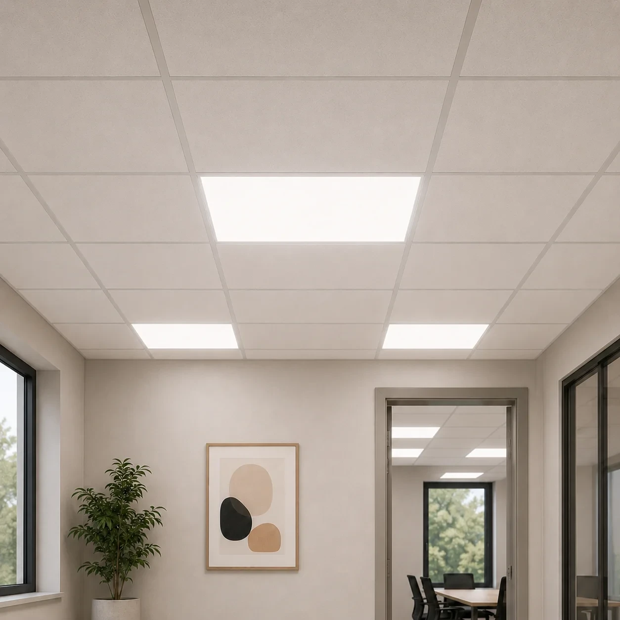 LED Paneel, 32W, 4000K, UGR<19, 60x60cm
