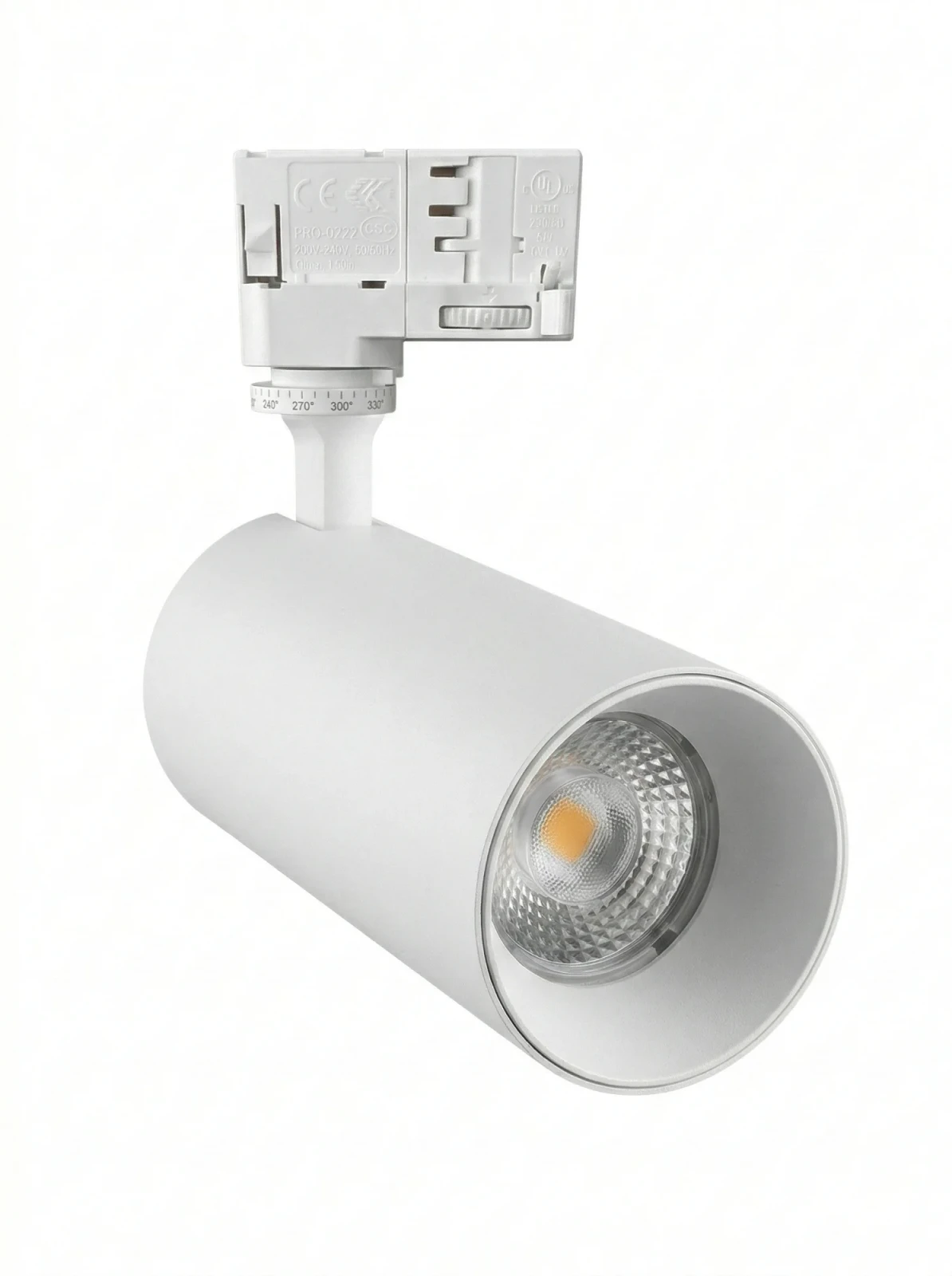LED Trackspot, 25W, 2700K Warm Wit, Dimbaar, Wit