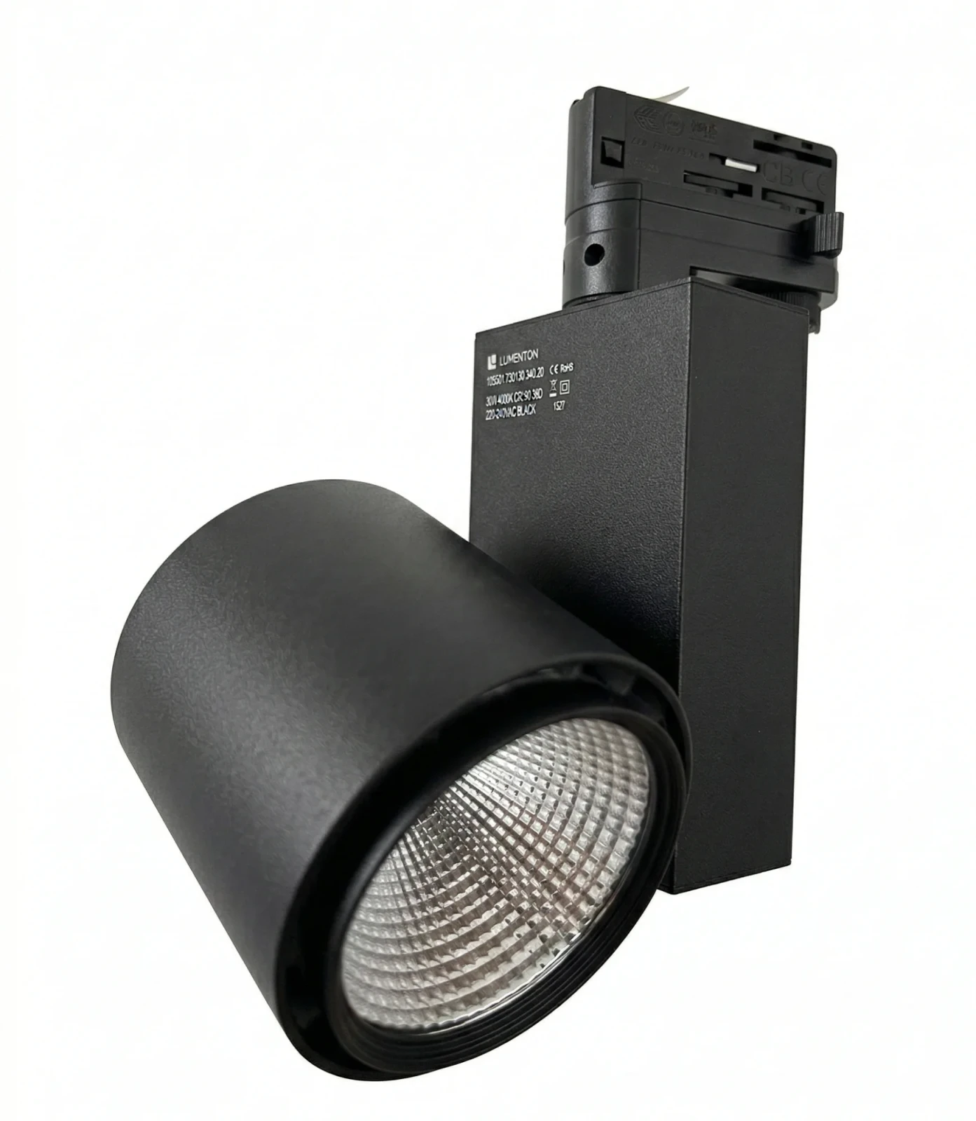 LED Trackspot, 30W, 4000K Neutraal Wit, Zwart