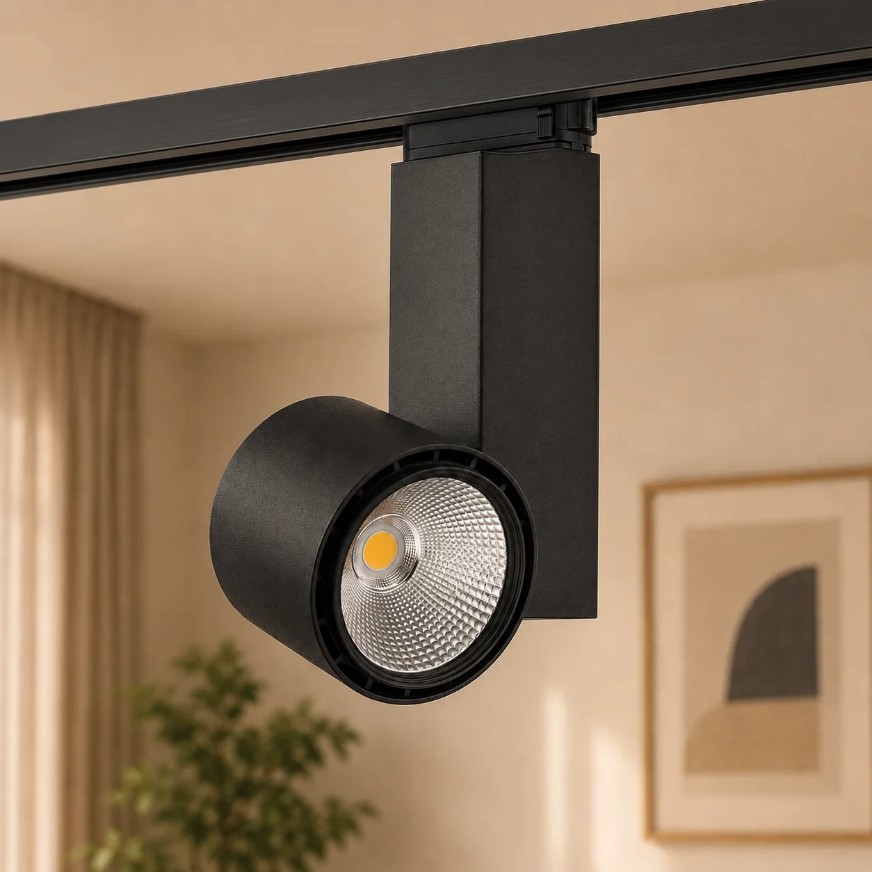 LED Trackspot, 30W, 4000K Neutraal Wit, Zwart