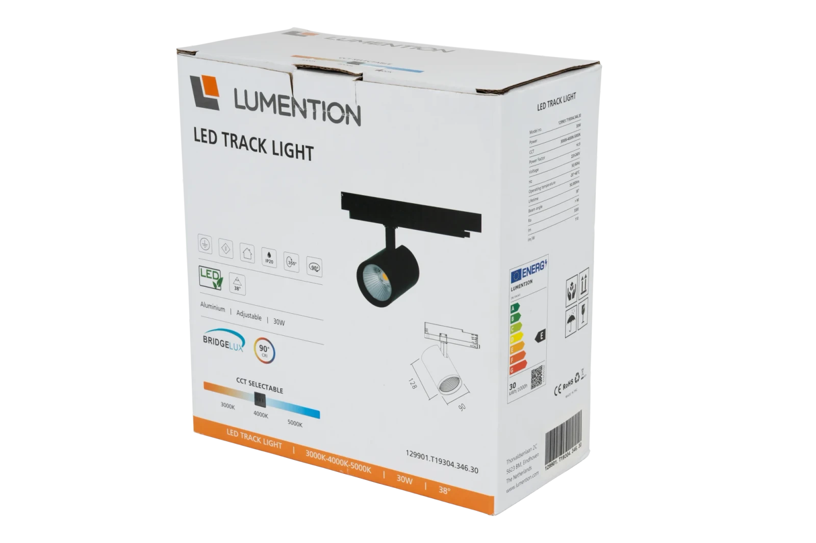LED Trackspot, 35W, 3CCT, Zwart