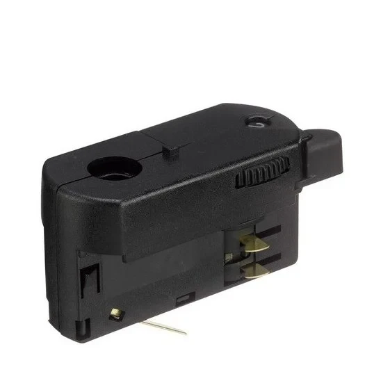 3-Fase Spanningsrail Adapter, Zwart