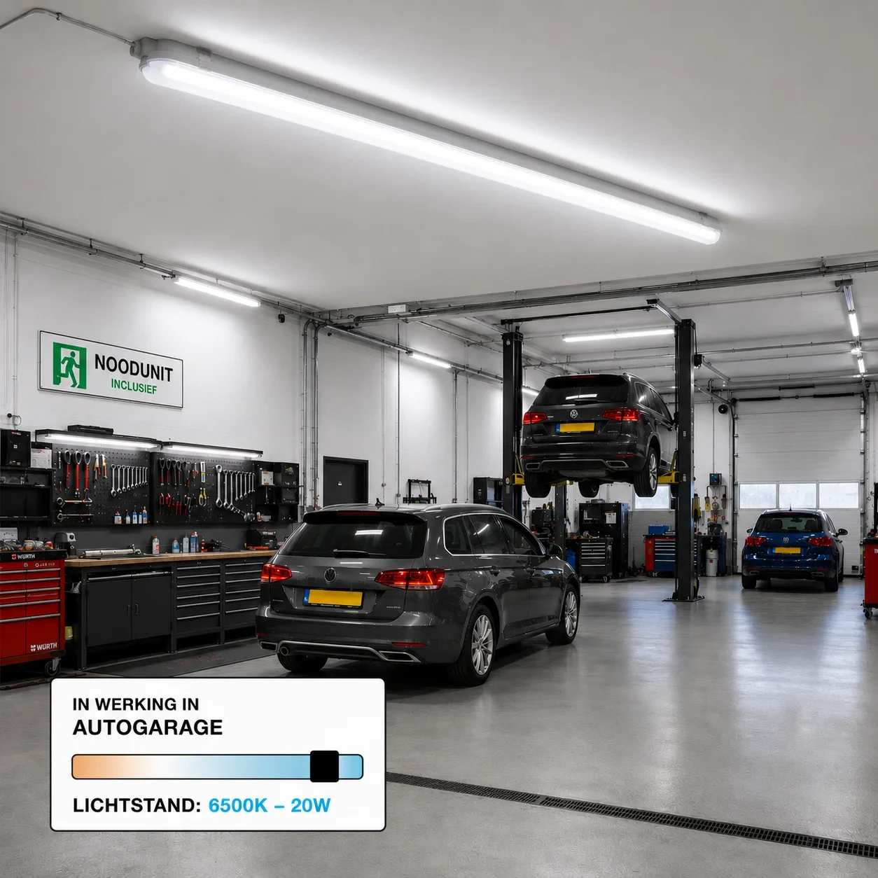 LED Waterdicht Armatuur Pro+, 120 cm, 20W, CCT, IP65