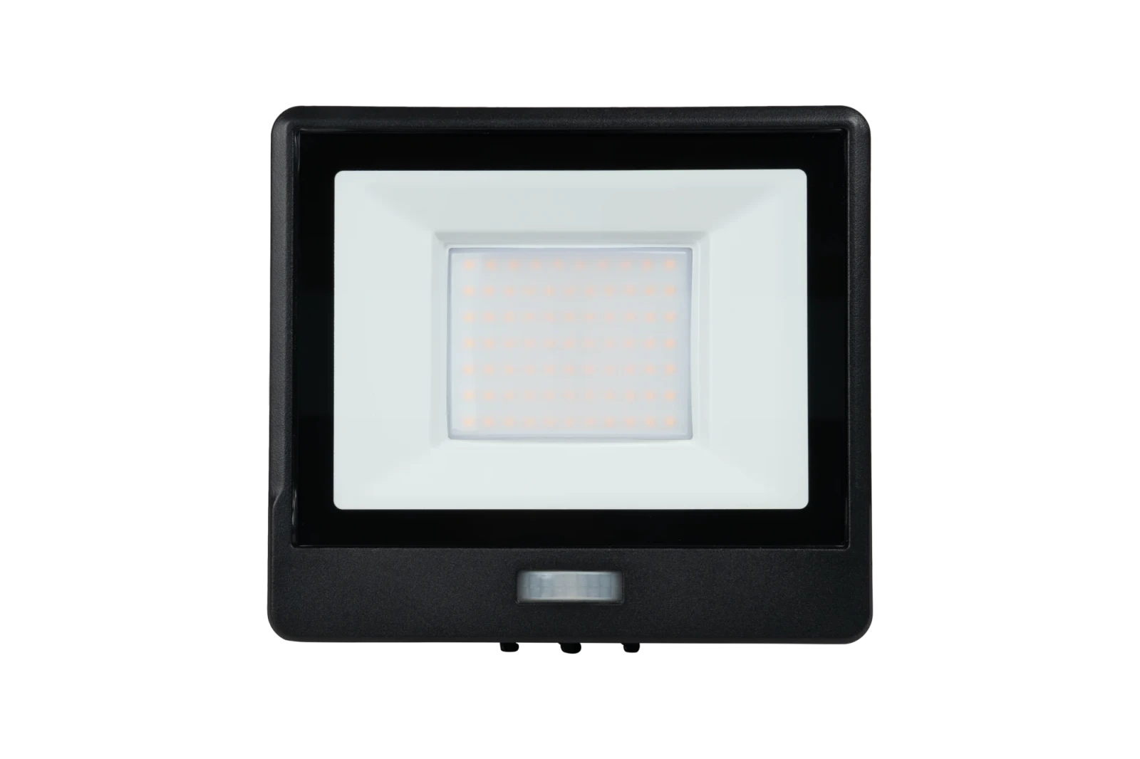 LED Breedstraler met Bewegingssensor, 30W, 3000K, IP65, Zwart