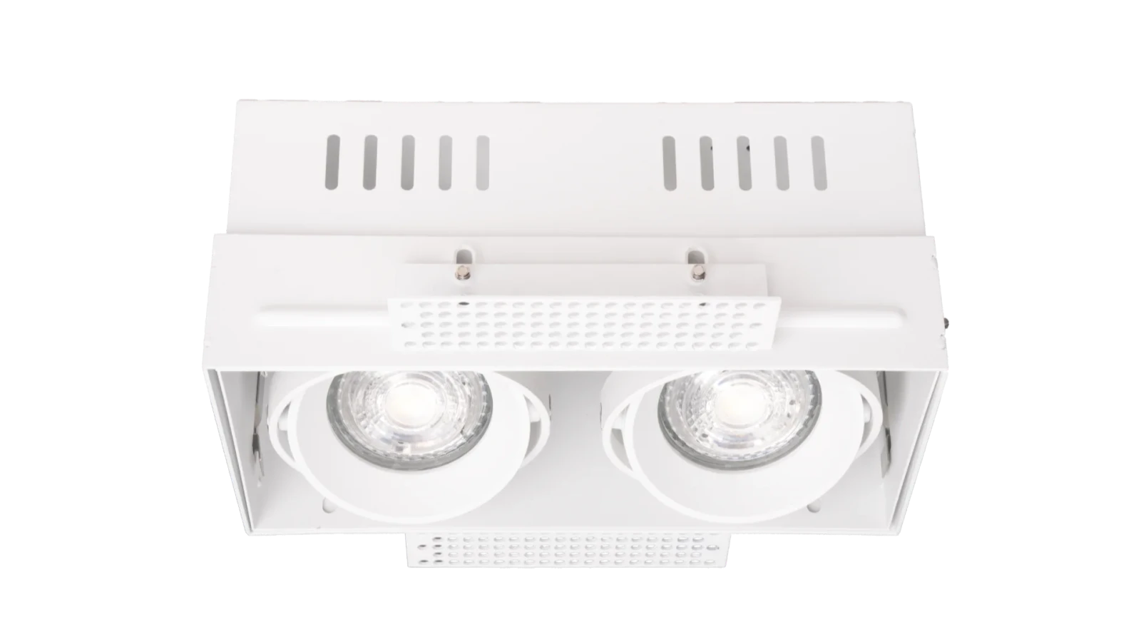 Inbouw Trimless Fitting, 2xGU10, Wit