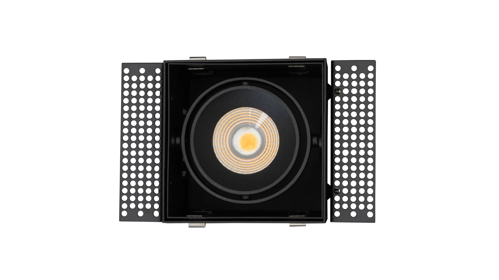 LED Inbouw Trimless Downlight, 1x10W, 2700K, Zwart, Fase Dimbaar