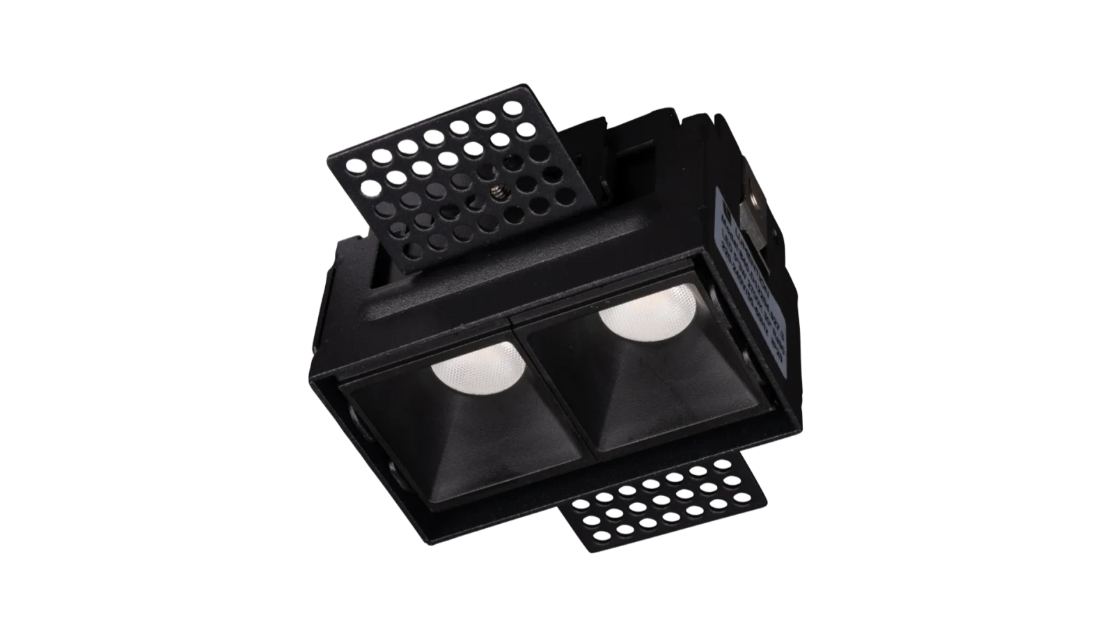 LED Inbouw Trimless Linear Downlight, 2x3W, 2700K, Zwart
