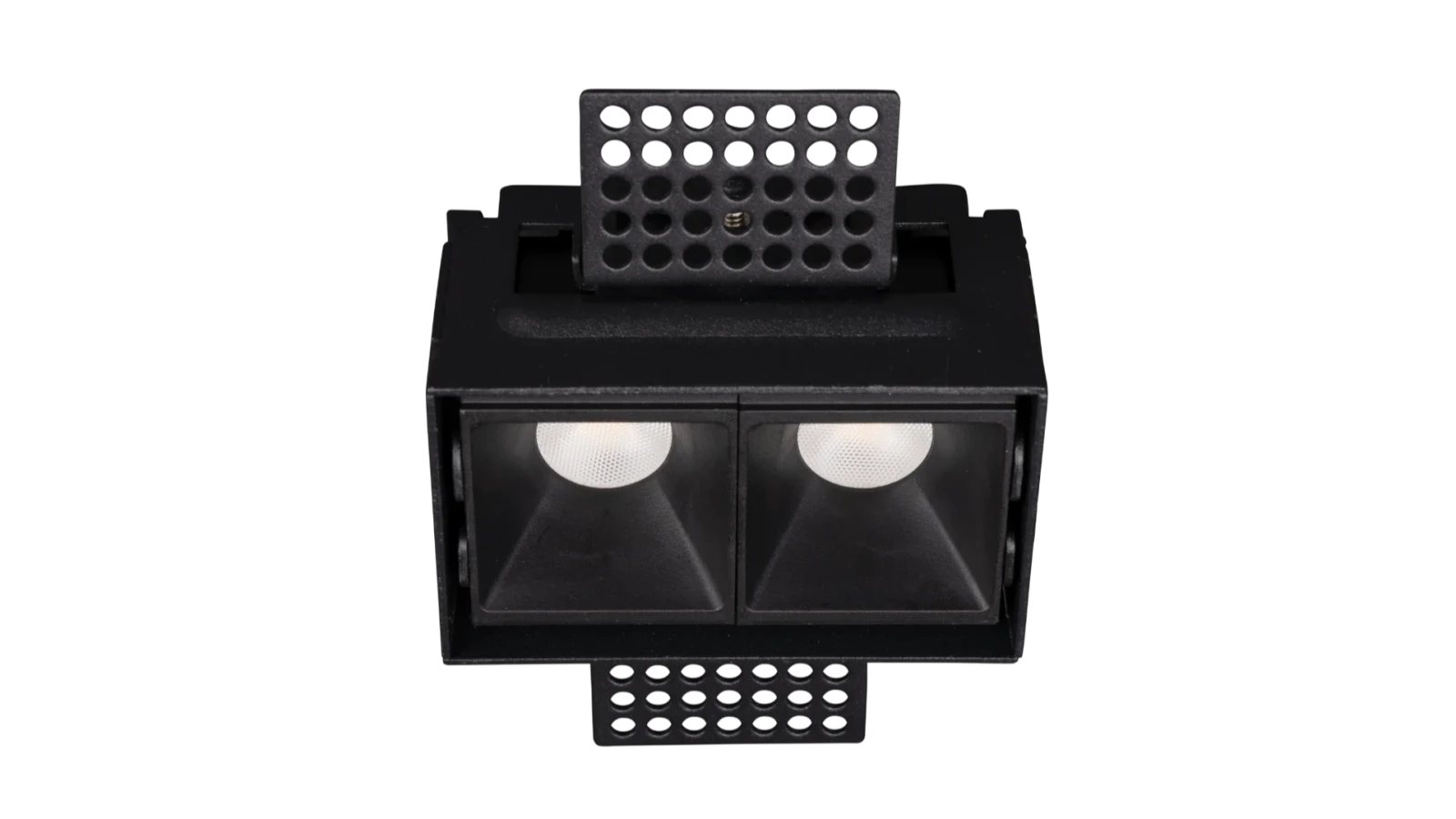 LED Inbouw Trimless Linear Downlight, 2x3W, 2700K, Zwart