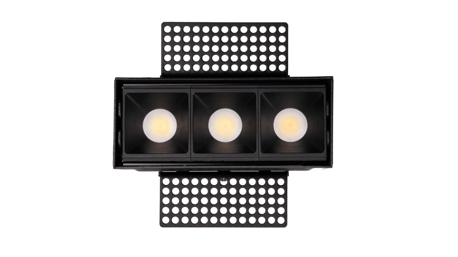 LED Inbouw Trimless Linear Downlight, 3x3W, 2700K, Zwart