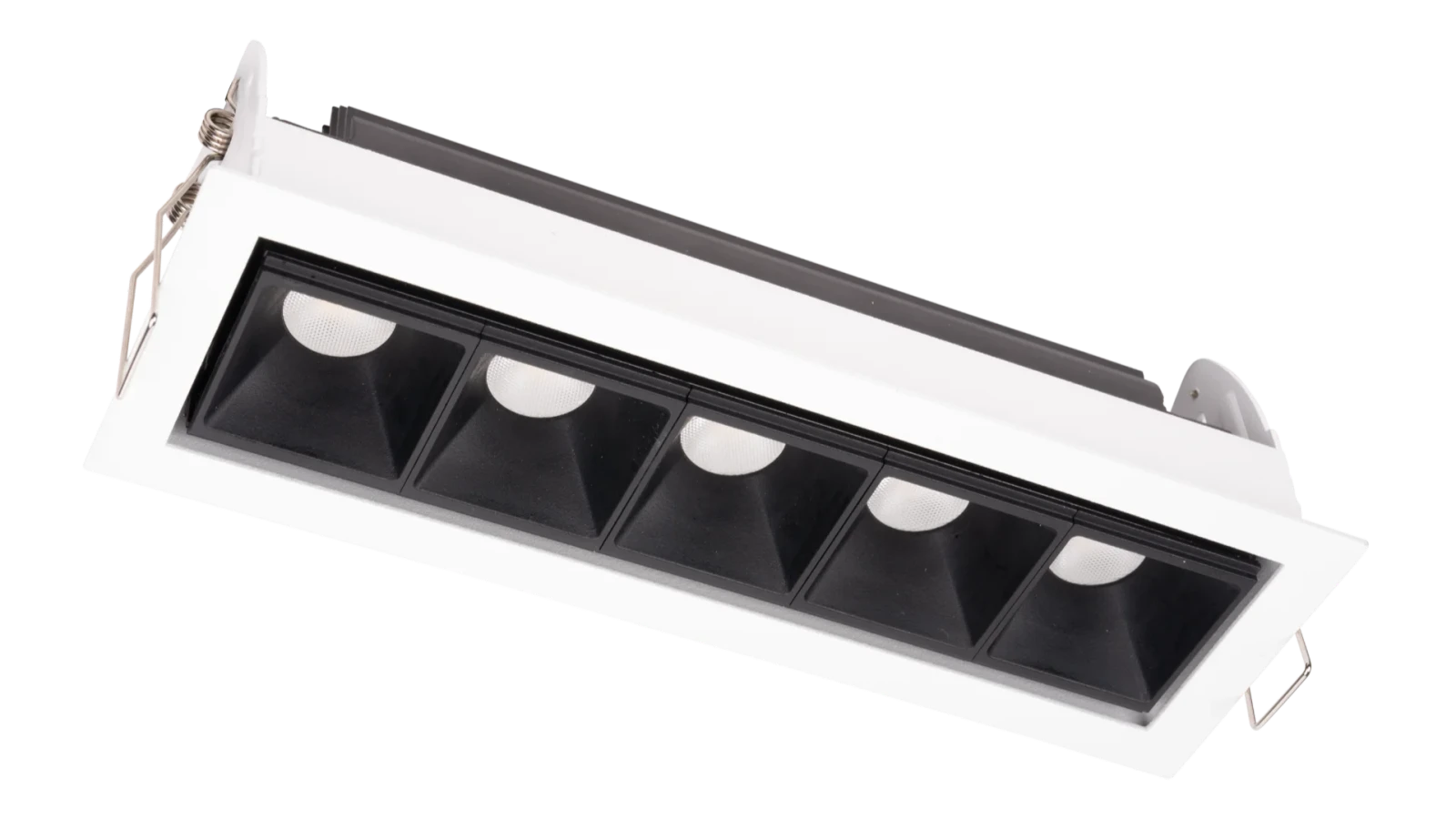 LED Inbouw Linear Downlight, 5x3W, 2700K, Wit