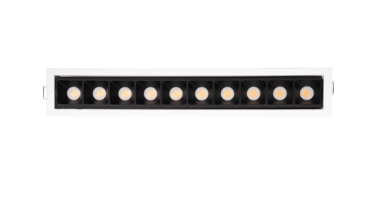 LED Inbouw Linear Downlight, 10x3W, 2700K, Wit