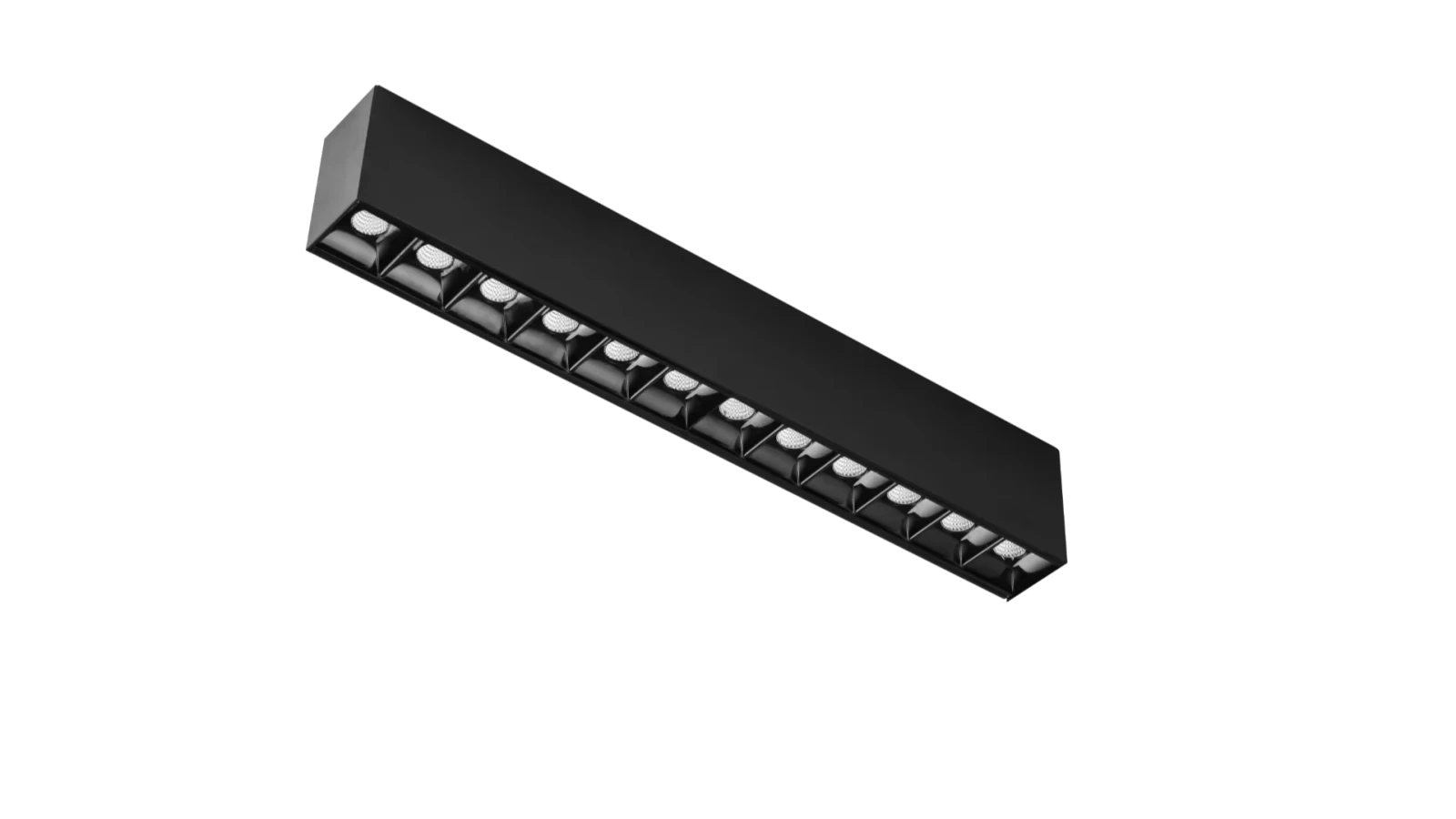 24V Track Spot DOT12, 12W, 2700K, Mat Zwart, Dimbaar