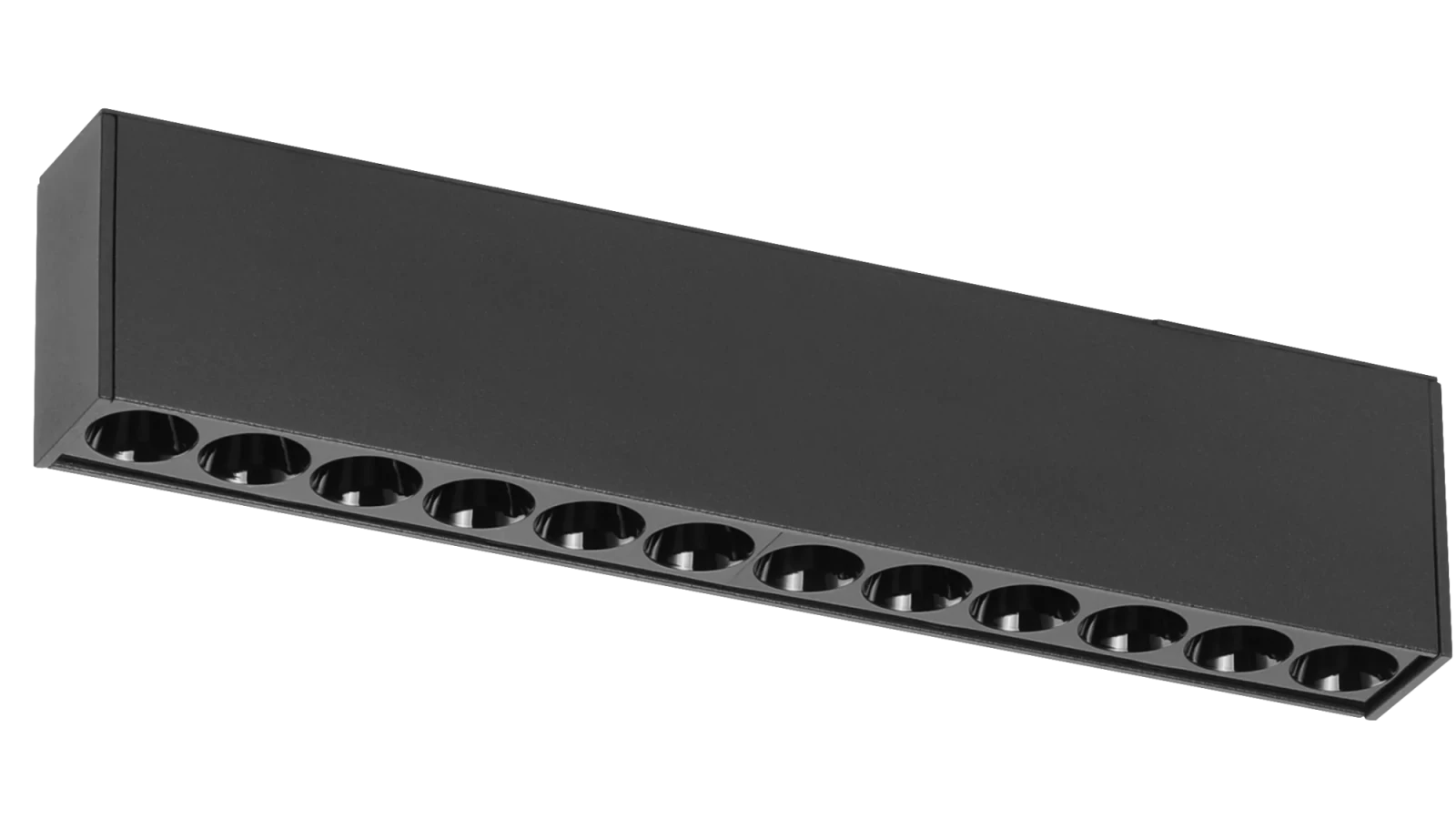 24V Track Spot DOT12, 12W, 3000K, Mat Zwart, Dimbaar
