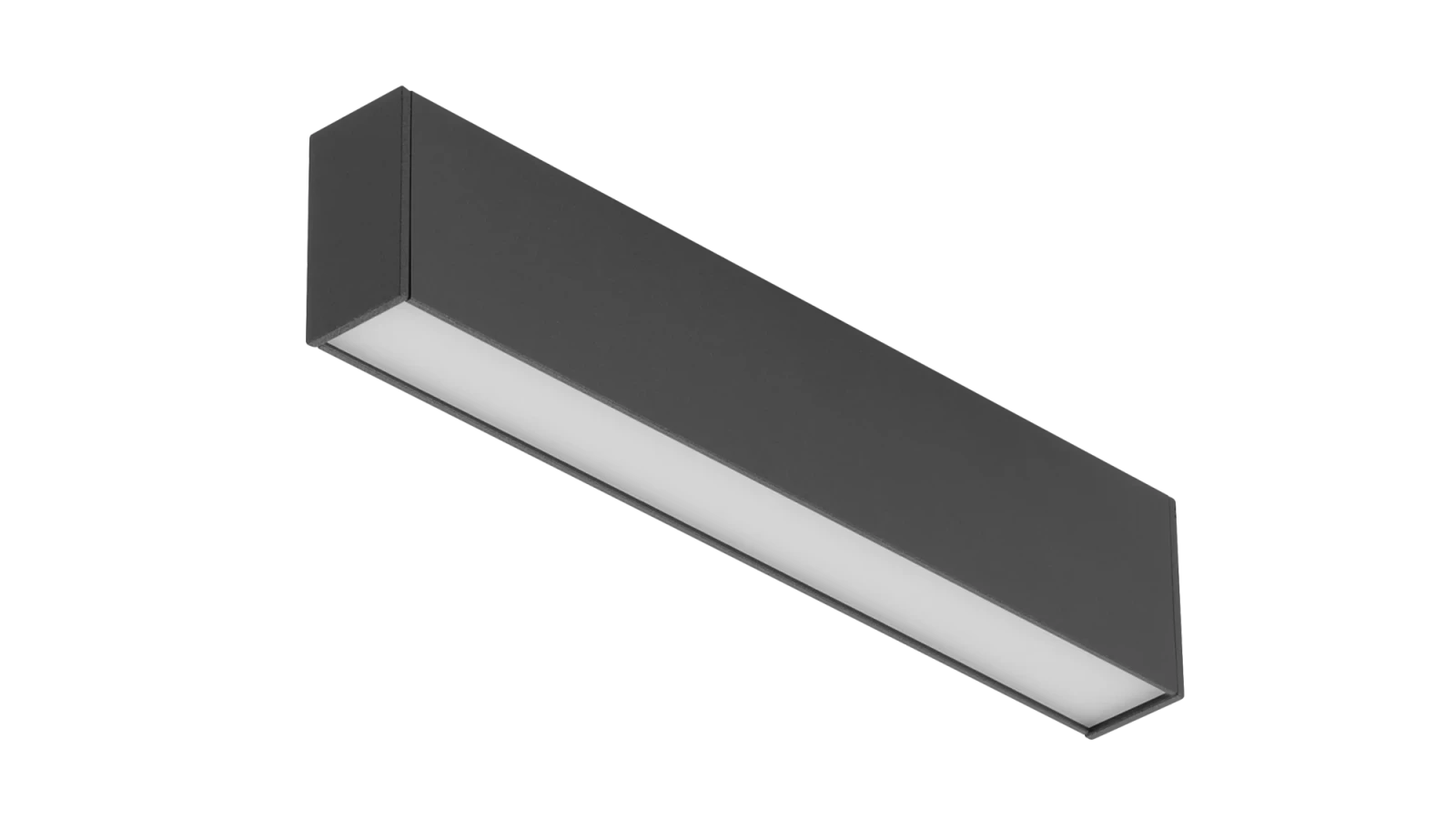 24V Track Linear, 8W, 3000K, Mat Zwart, Dimbaar