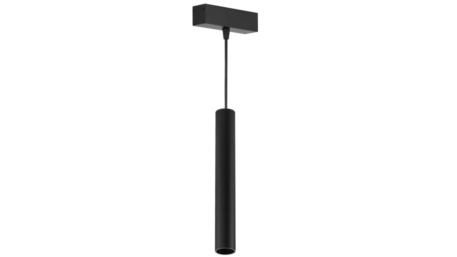 Track Hanglamp Spot, 24V, 5W, 3000K, Mat Zwart, Dimbaar
