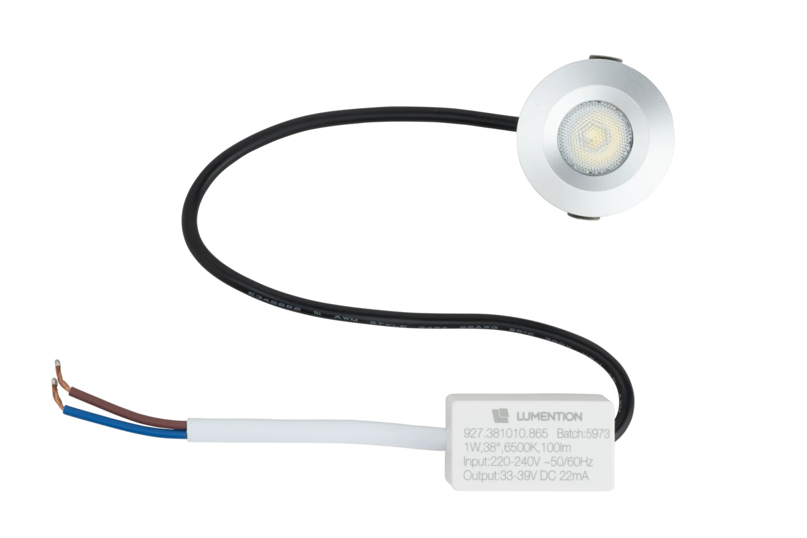 LED Verandaspot, 1W, 3000K, Aluminium