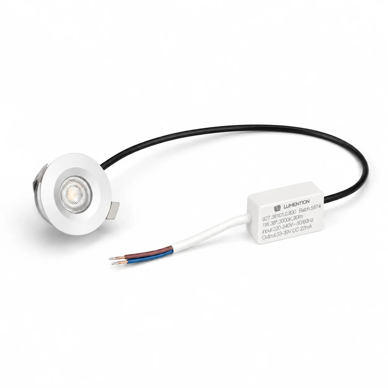 LED Verandaspot, 1W, 3000K, Aluminium