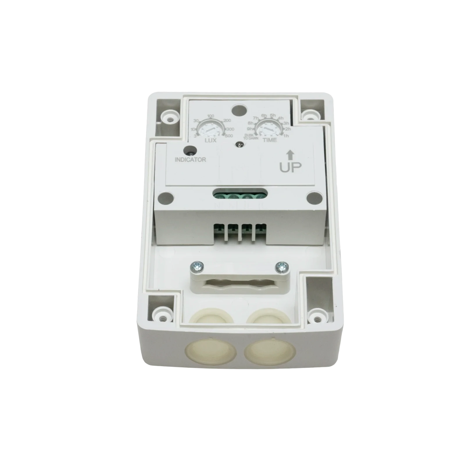 Dag en Nacht Sensor Schemerschakelaar, Instelbaar, IP65, Wit