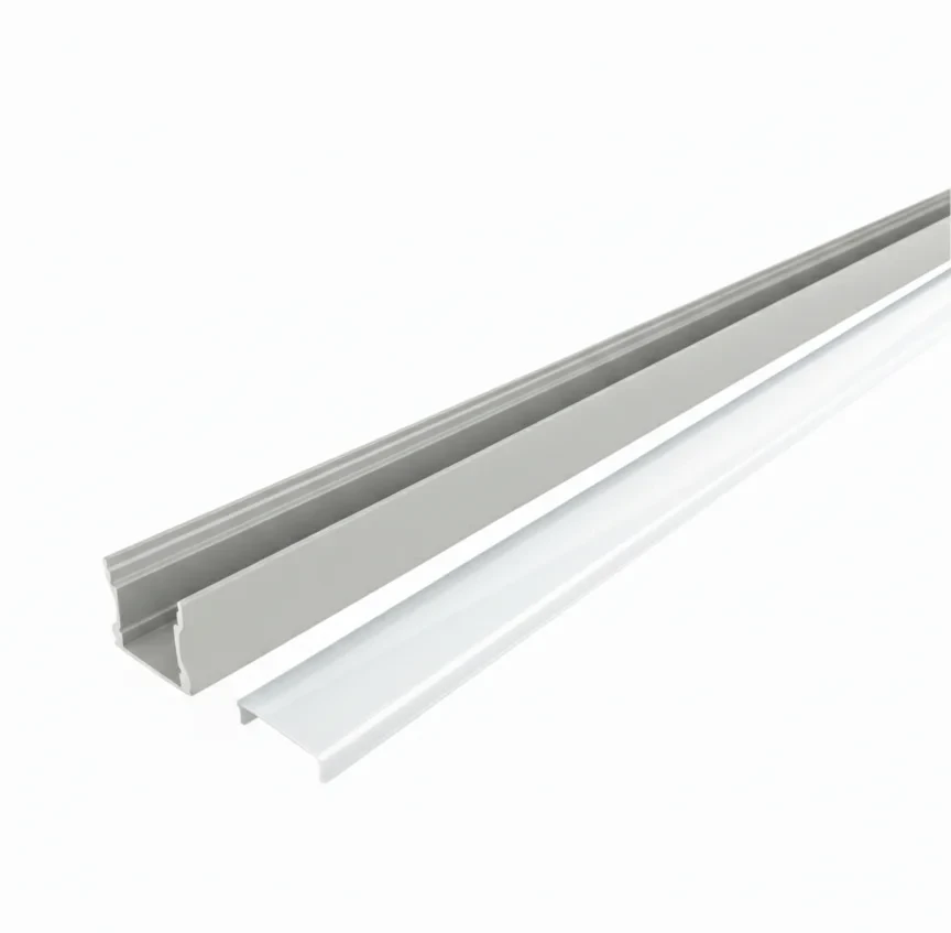Aluminium U Profiel, 2m, 17x15mm, Grijs