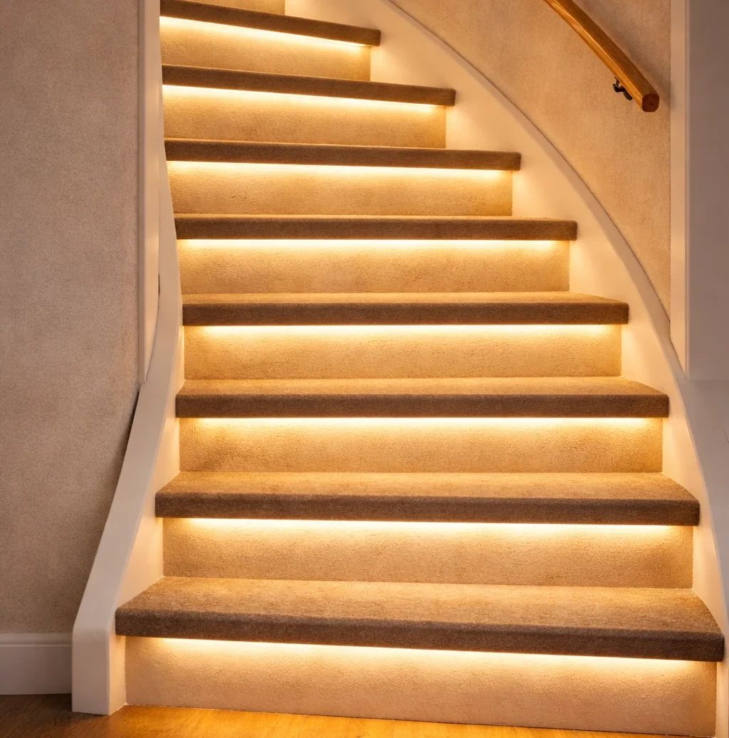 LED Trapverlichting met sensor, 16 Stappen, 3000K - trapset