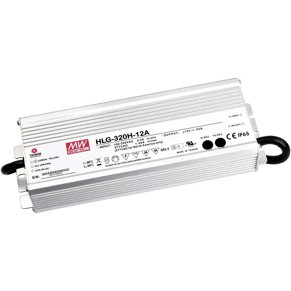 MEAN WELL Inbouwnetvoeding, 24Vdc, 13A, 320W, 3-in-1 Dimming