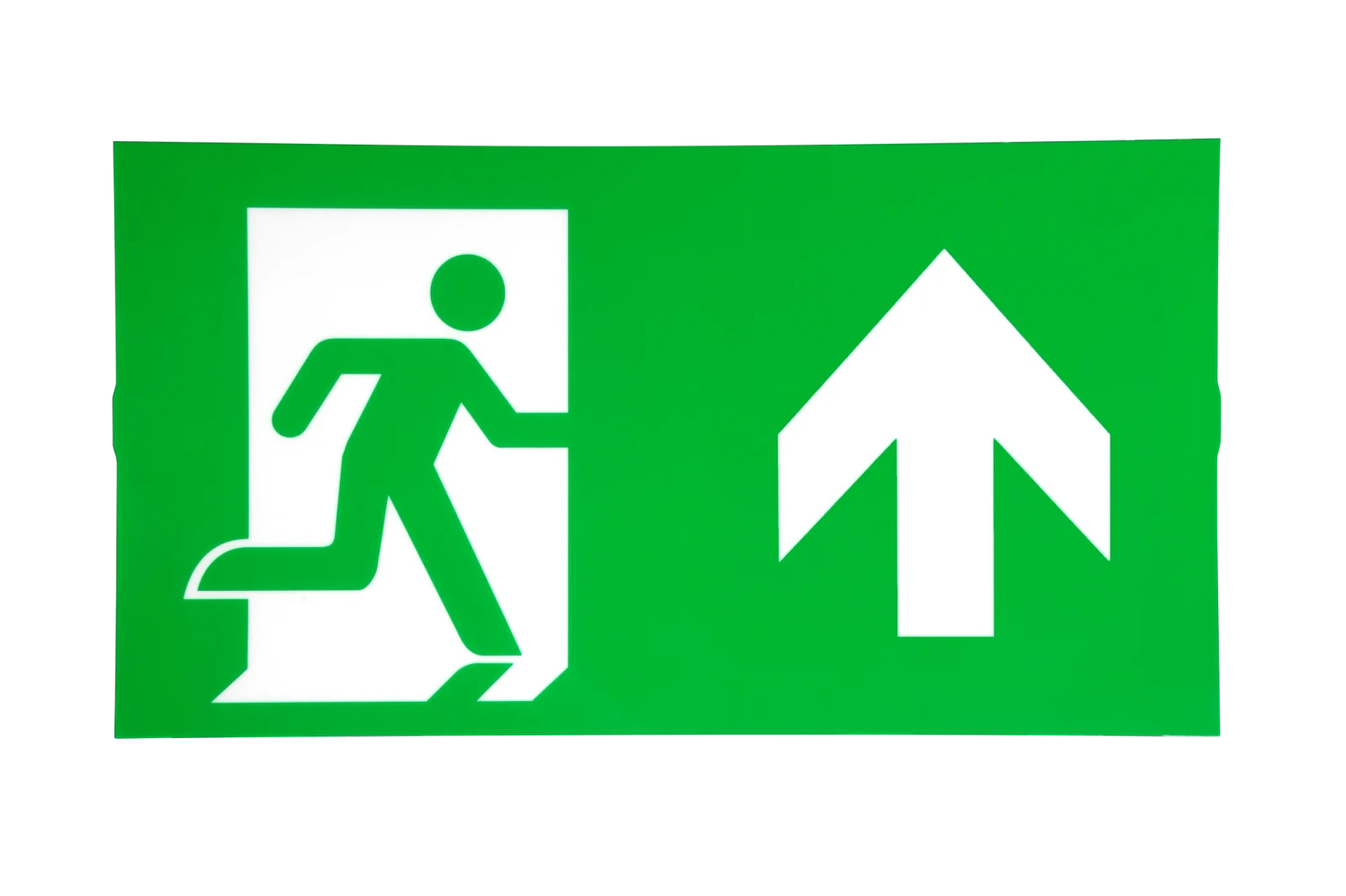 LED Nooduitgangsbord, Zwart, IP20