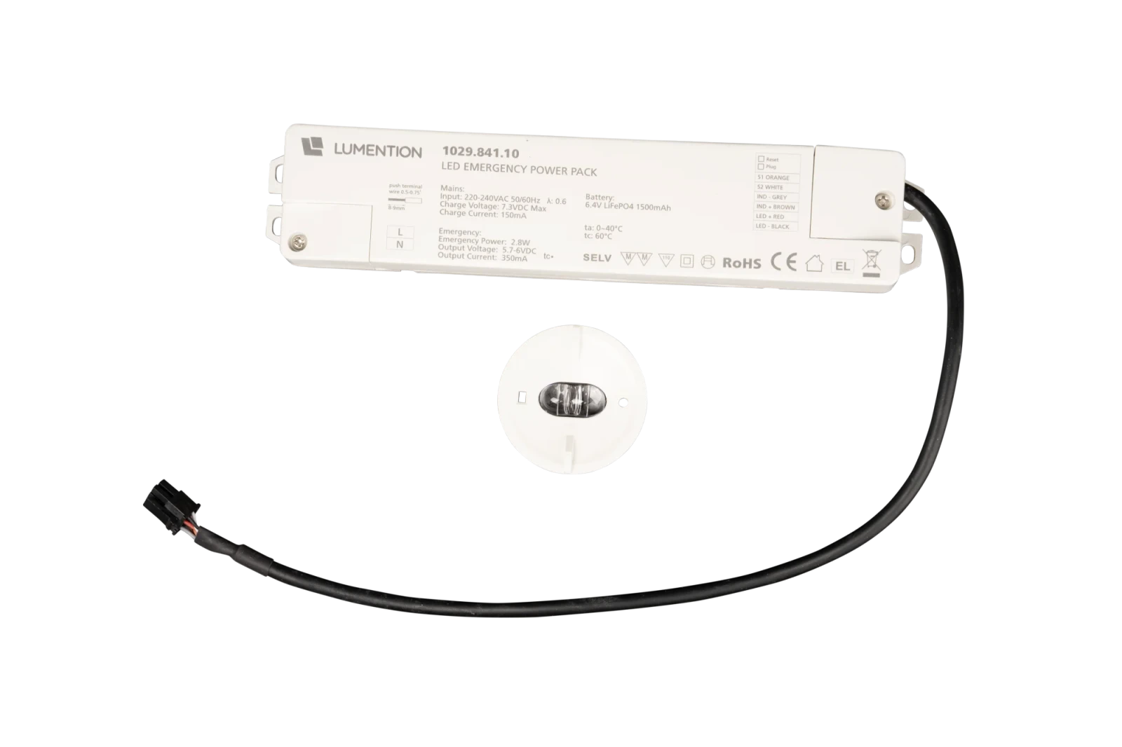 LED Noodverlichting Inbouw Spot, 3W, 6500K, IP20