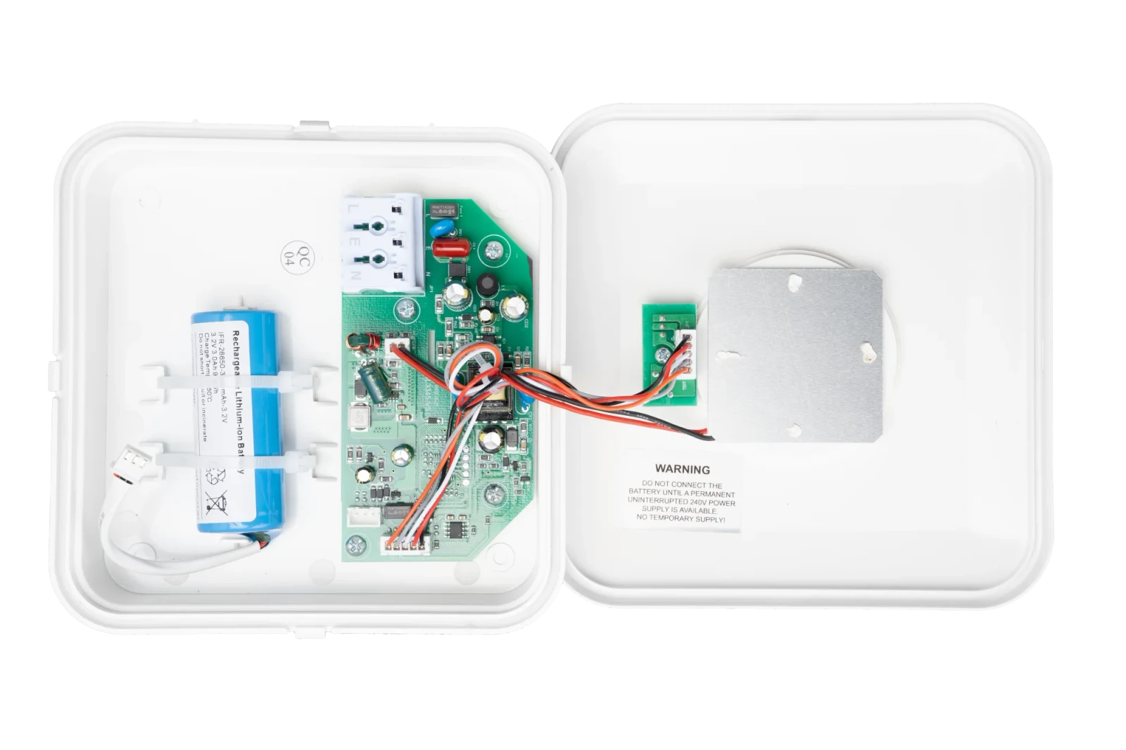 LED Noodverlichting Opbouw Spot, 3W, 6500K, IP20, Wit