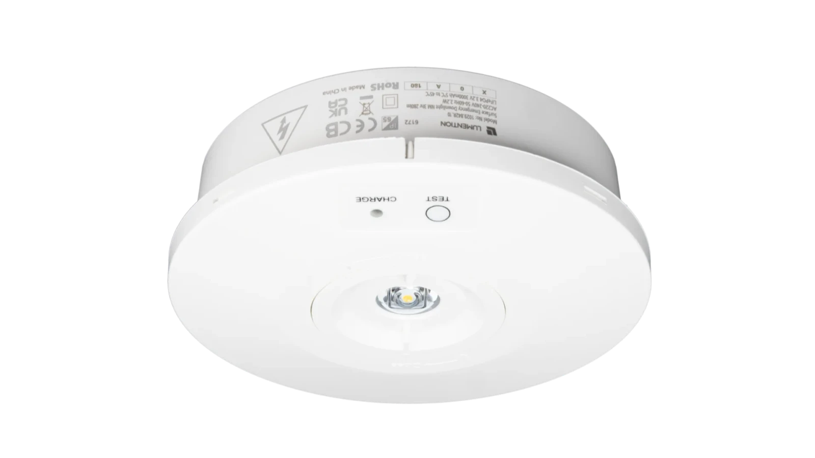 Noodverlichting Surface Rond Spot, 3W, 6500K, IP20, Wit