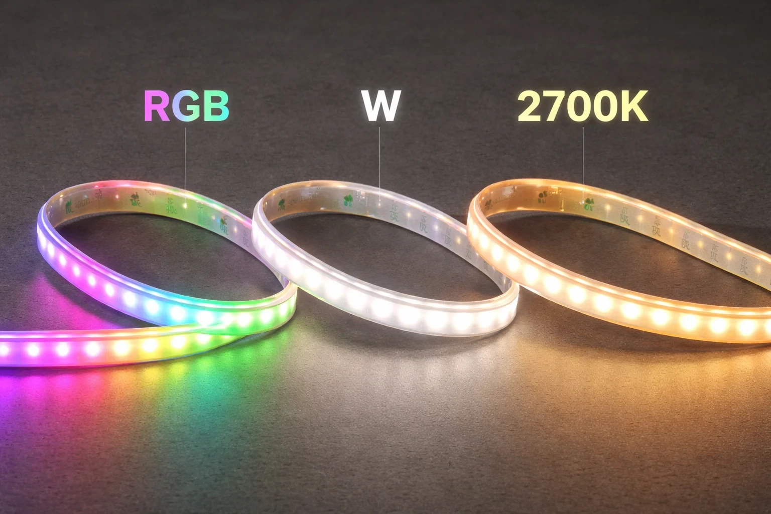 LED strip, 24V, RGB+2700K, IP20