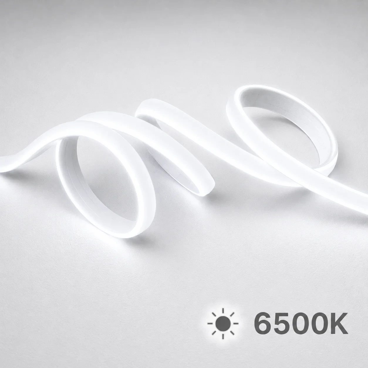 LED strip, 50 meter, Helder Wit 6500K, COB, High Voltage, 220V, IP65