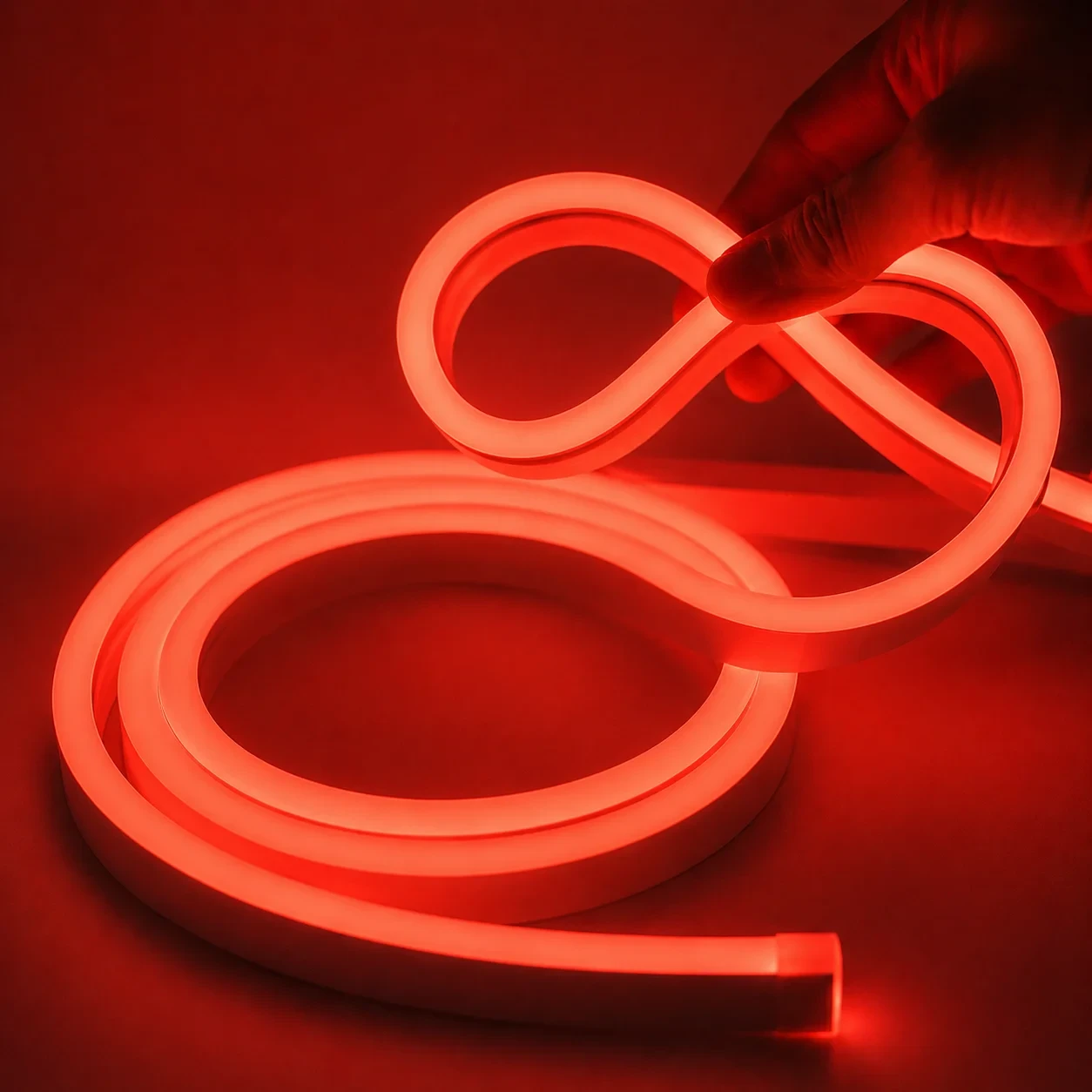 LED Neon Light, 220V, Rood, 20m, IP65