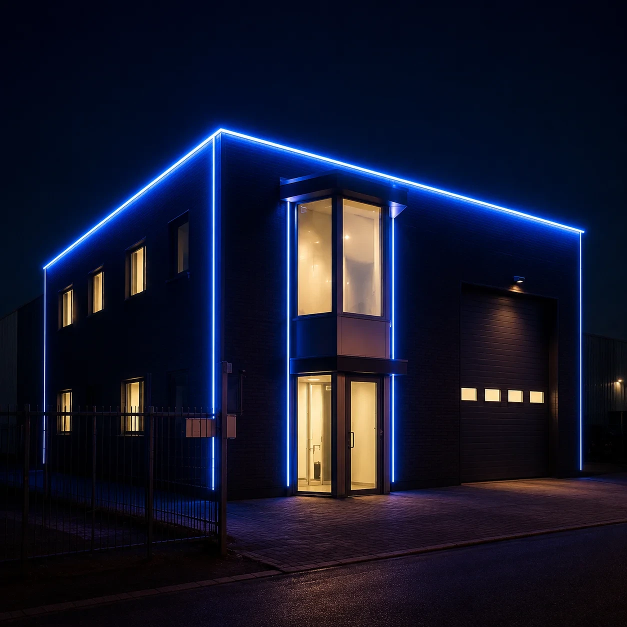 LED Neon Light, 220V, Blauw, 20m, IP65