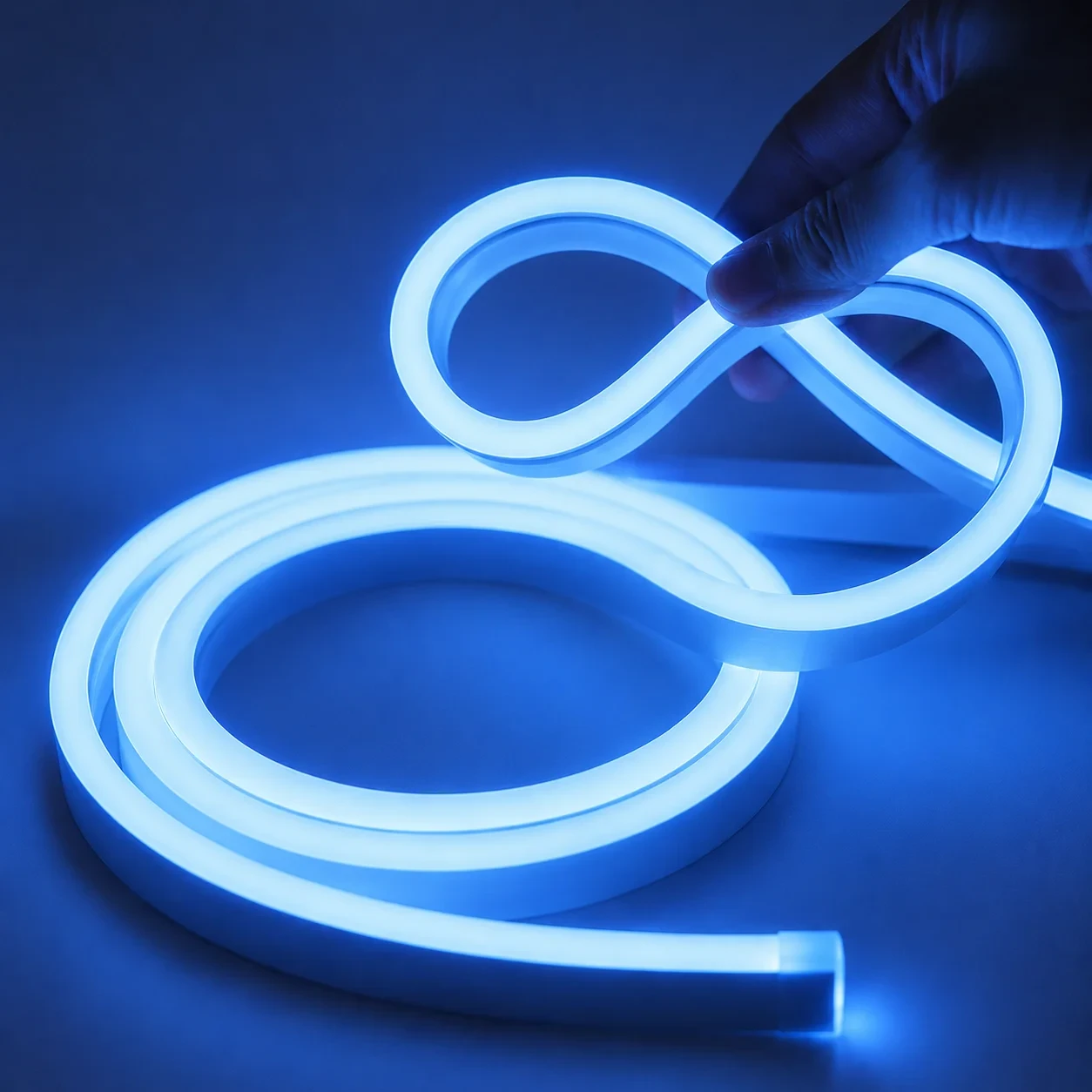 LED Neon Light, 220V, Blauw, 20m, IP65