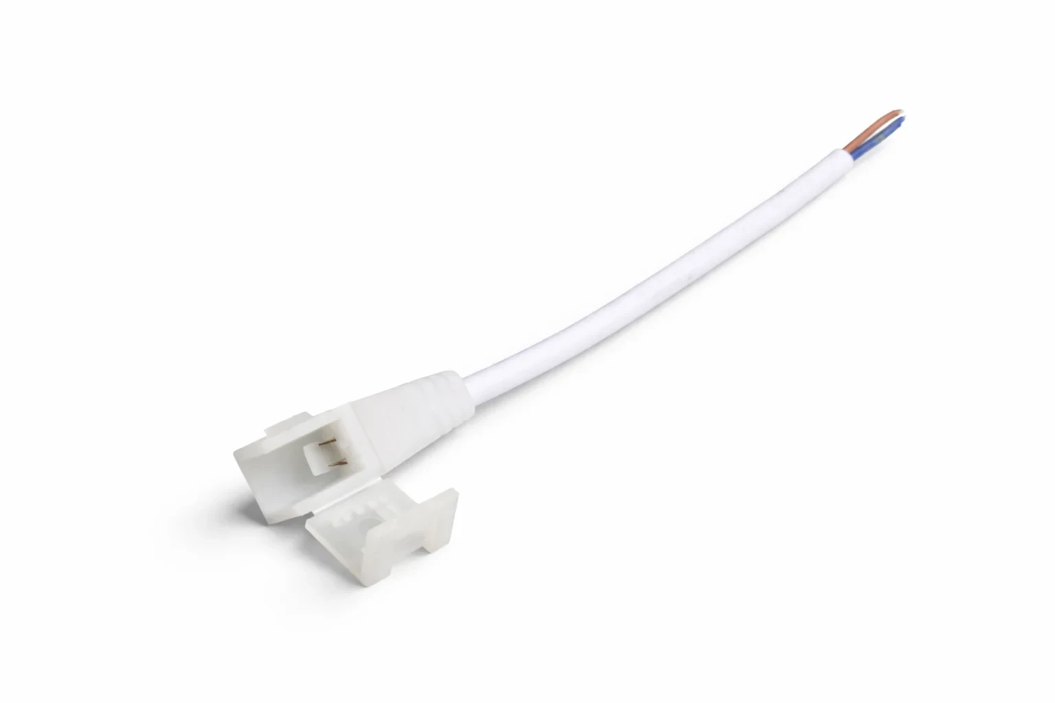 Quick Connector Wire, D5 NEON LED, 2-polig, Snelle aansluiting, Wit
