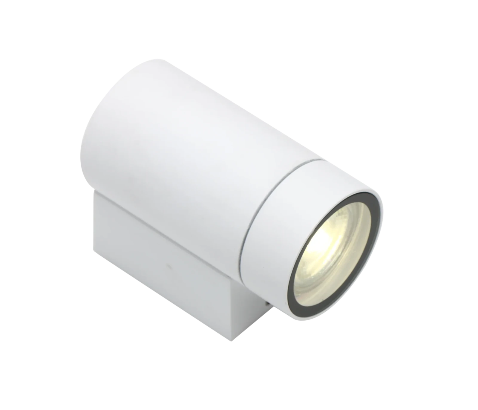 LED Wandlamp, GU10, IP65, Aluminium, Wit, Rond