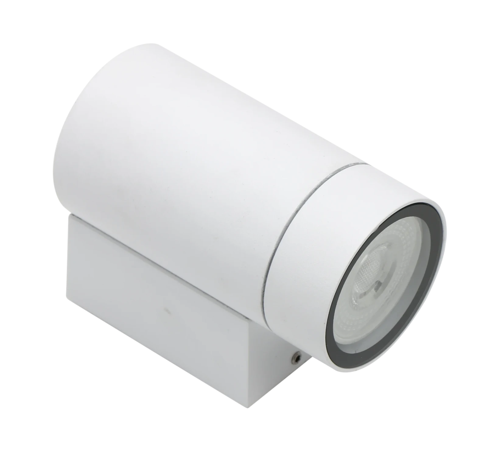 LED Wandlamp, GU10, IP65, Aluminium, Wit, Rond