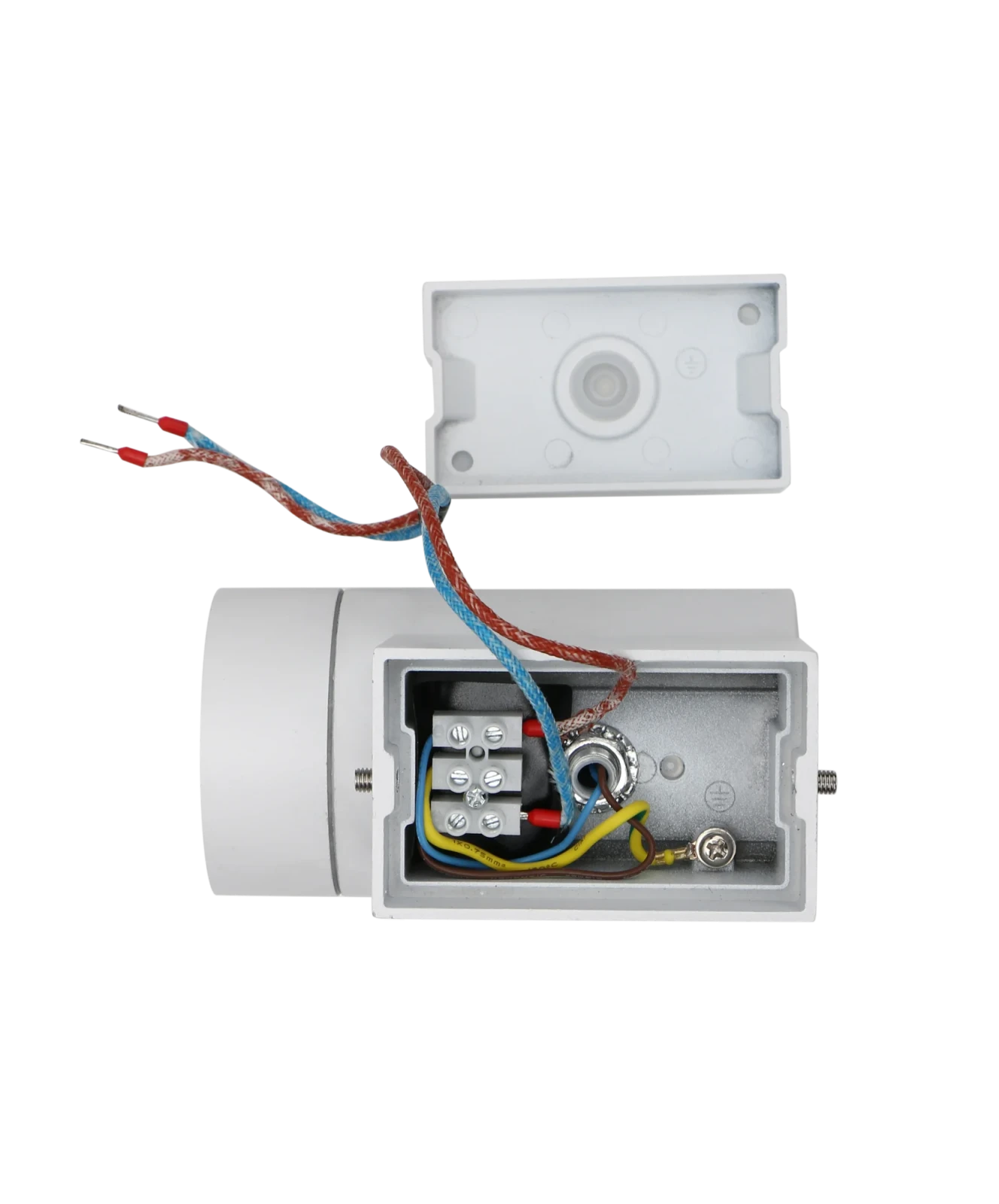 LED Wandlamp, GU10, IP65, Aluminium, Wit, Rond