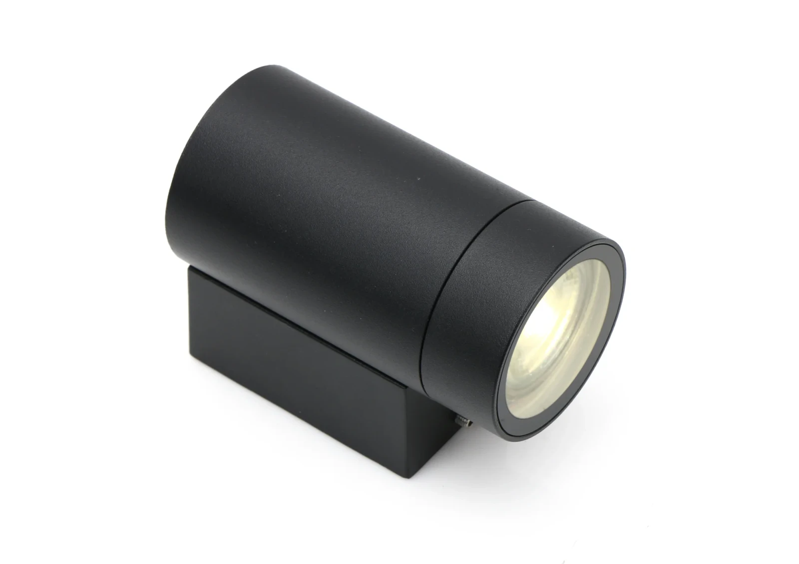 Moderne wandlamp, GU10 fitting, Aluminium, IP65, Zwart