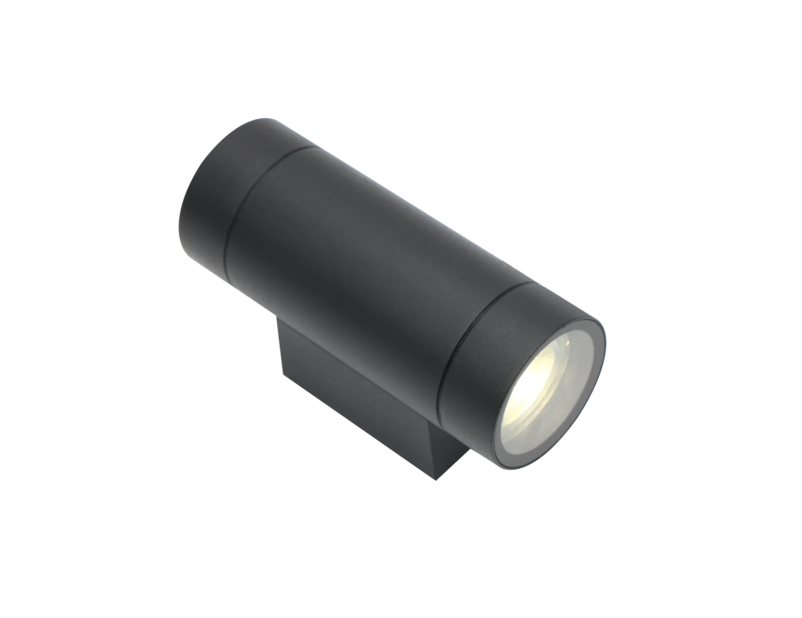 Moderne wandlamp, GU10 fitting, Aluminium, IP65, Zwart