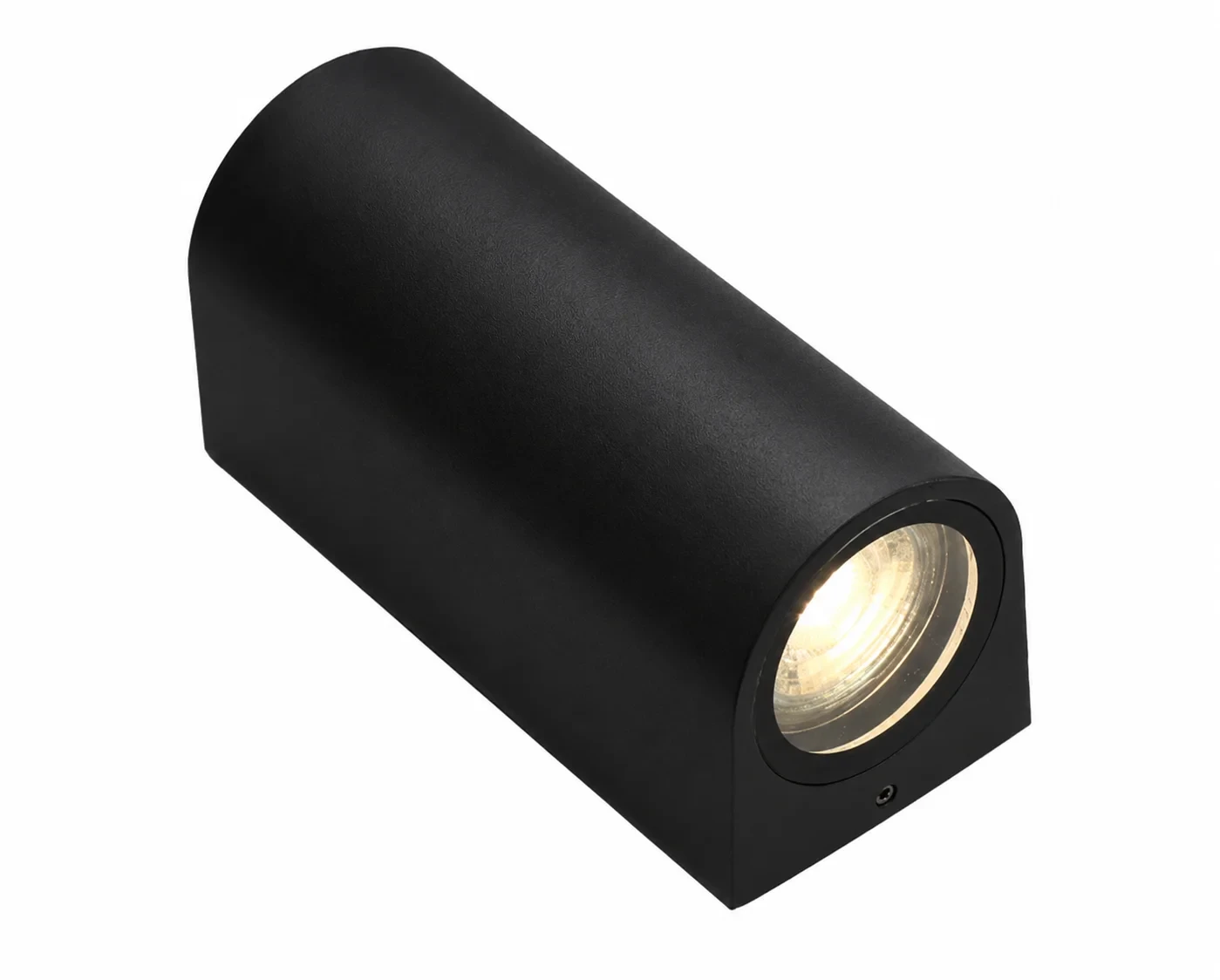 Moderne wandlamp, GU10 fitting, Aluminium, IP65, Zwart